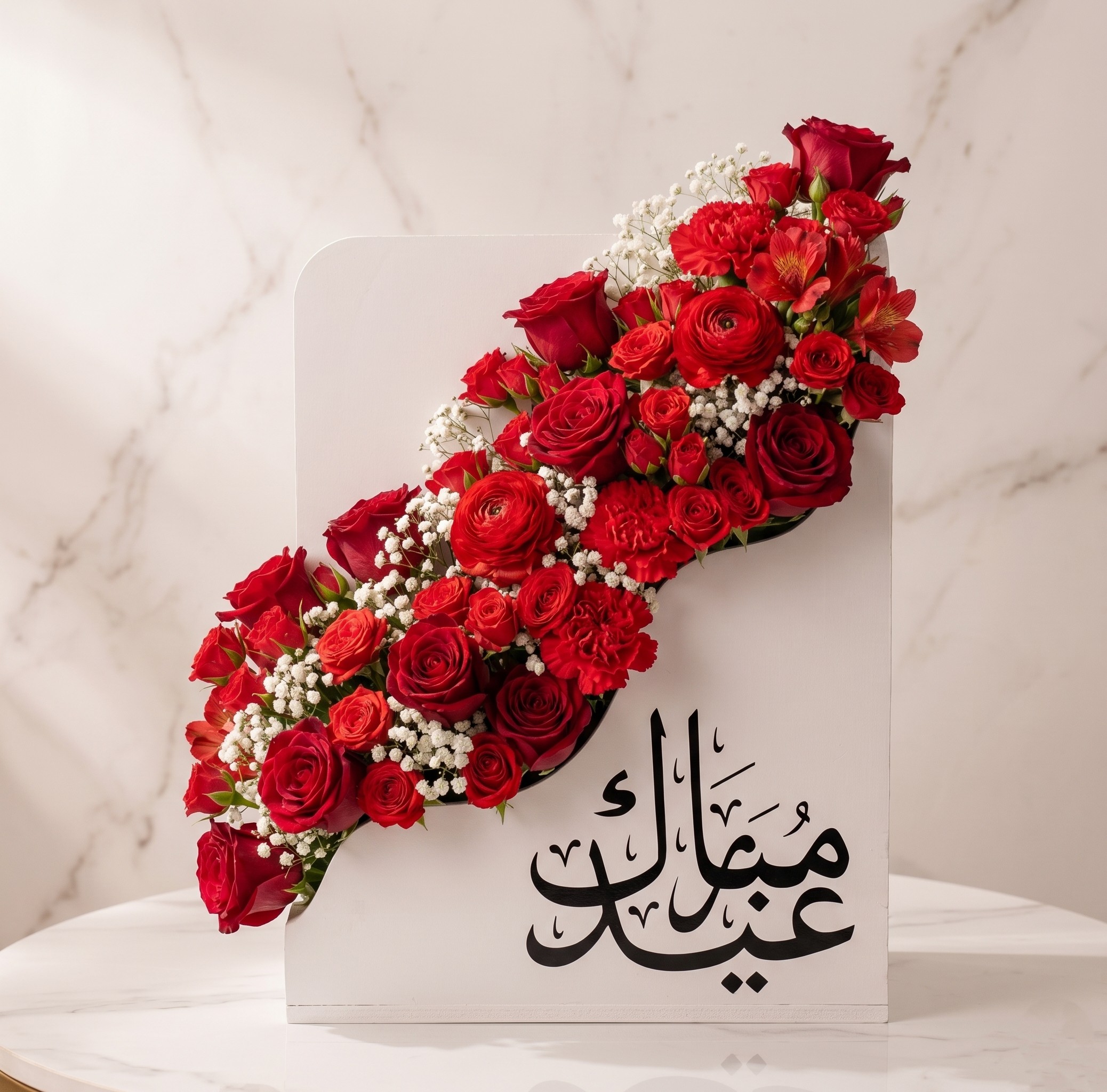 صندوق فاخر أحمر عيد مبارك