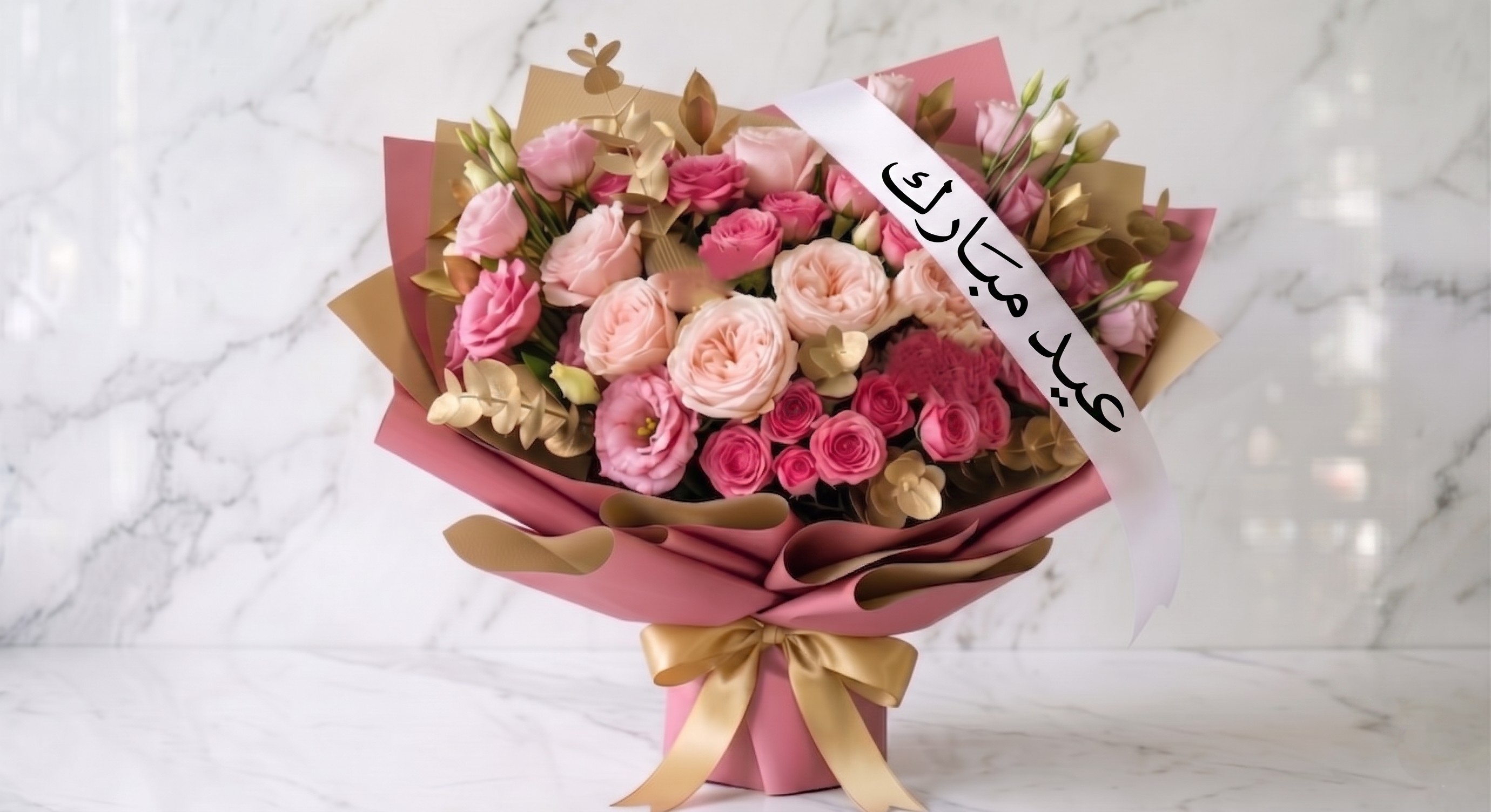 باقة وردي خاصة عيد مبارك