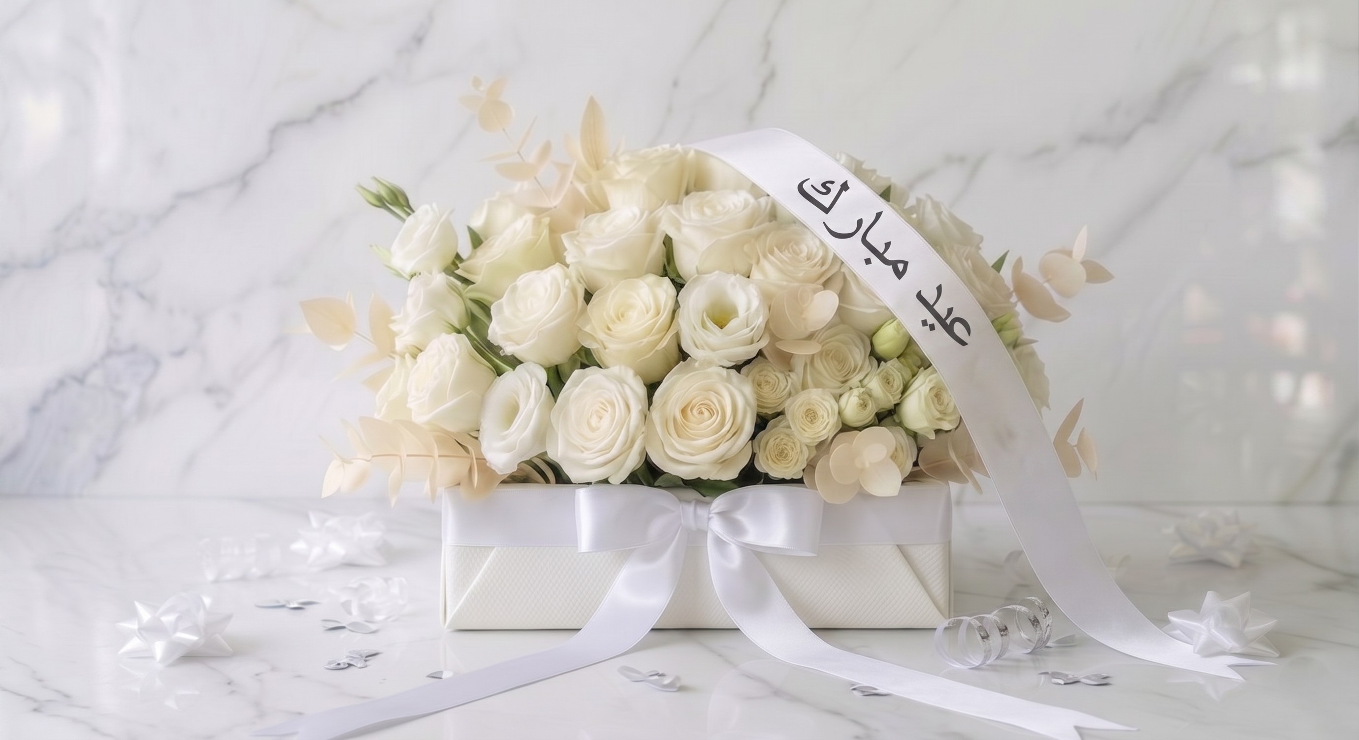 تنسيق أبيض خاص عيد مبارك