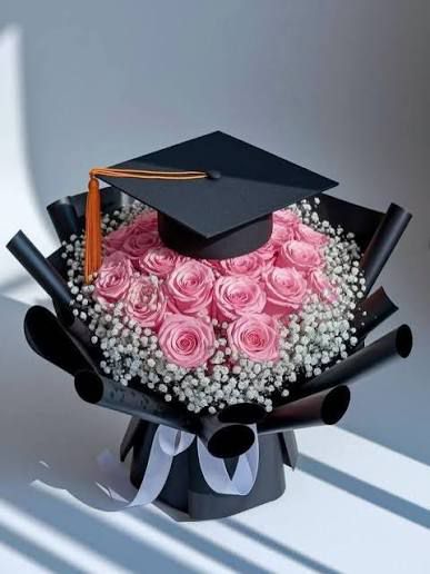 باقة تخرج وردية