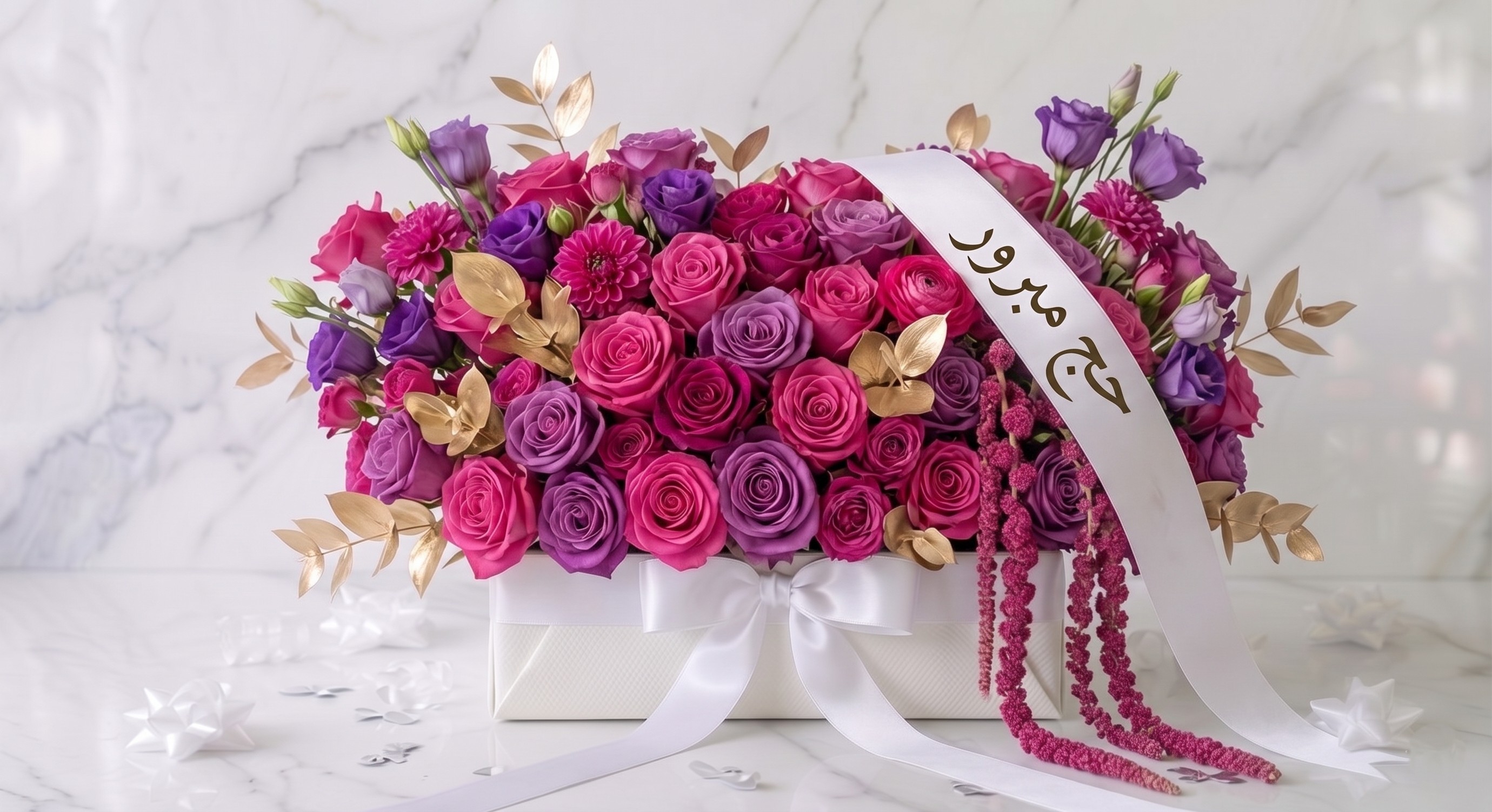 ترتيب فوشيا فاخر خاص بحج مبرور