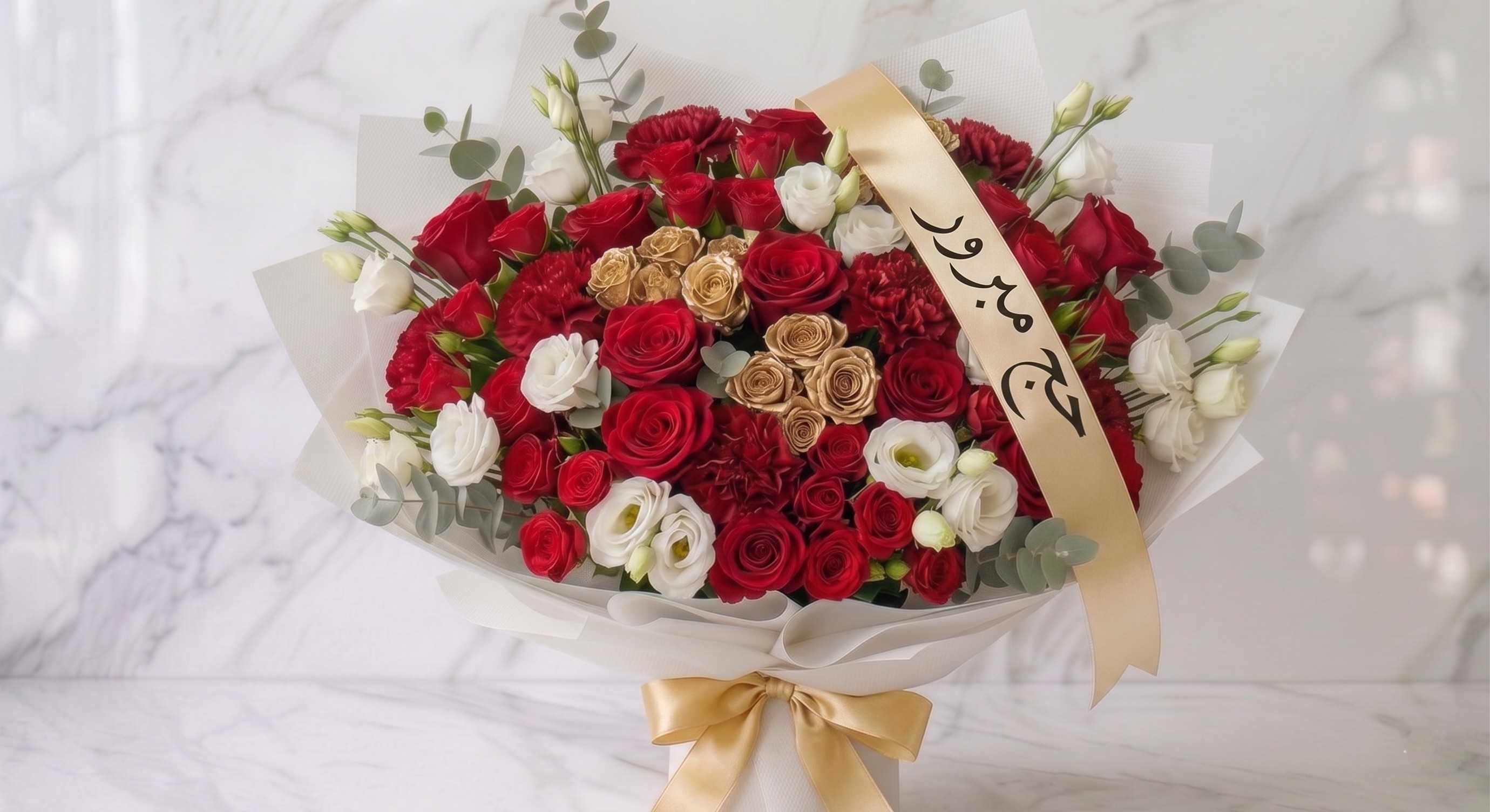 باقة مخملية حمراء فاخرة خاصة للحج